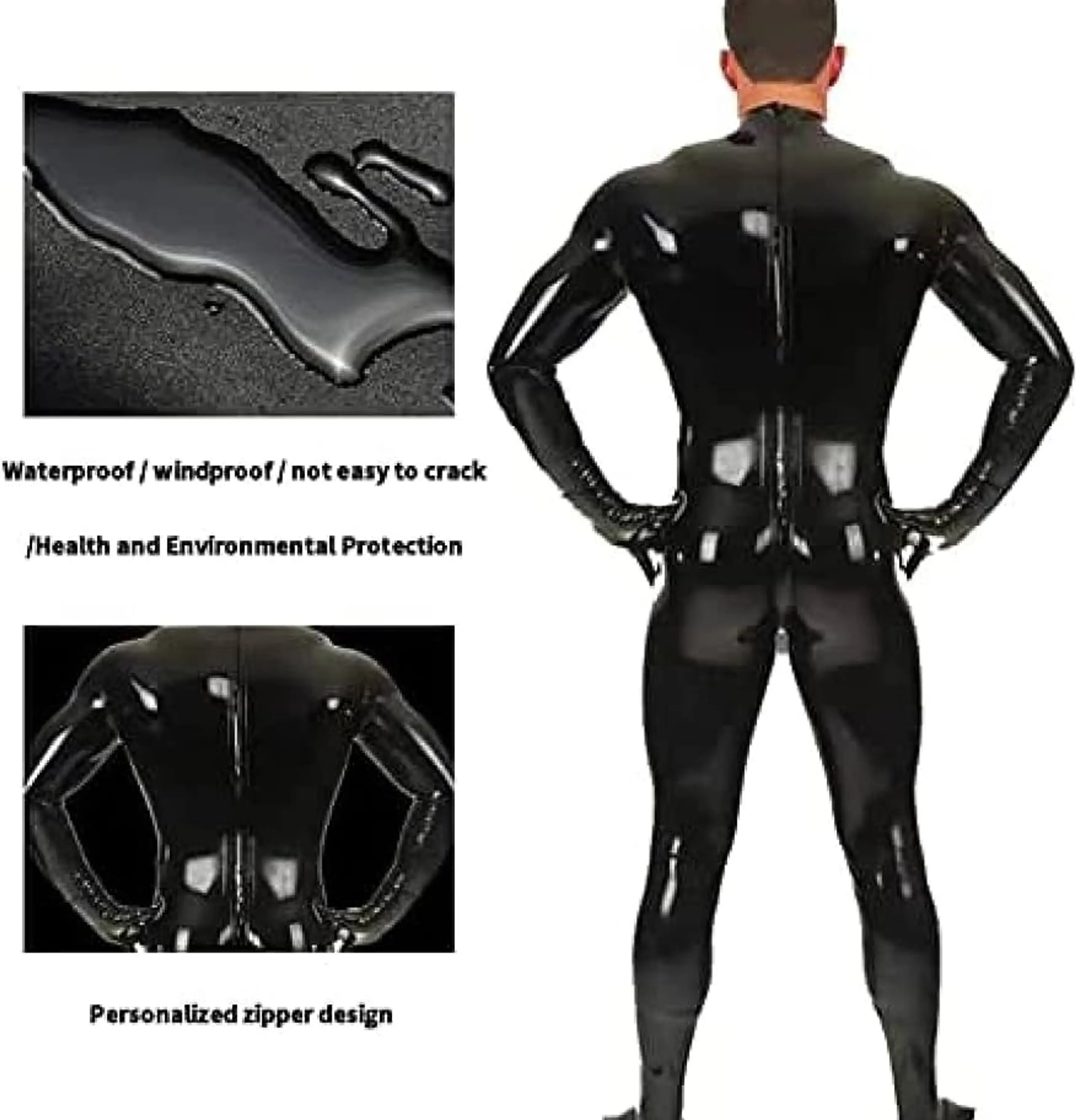 ENTERIZO EN CHAROL LATEX  2