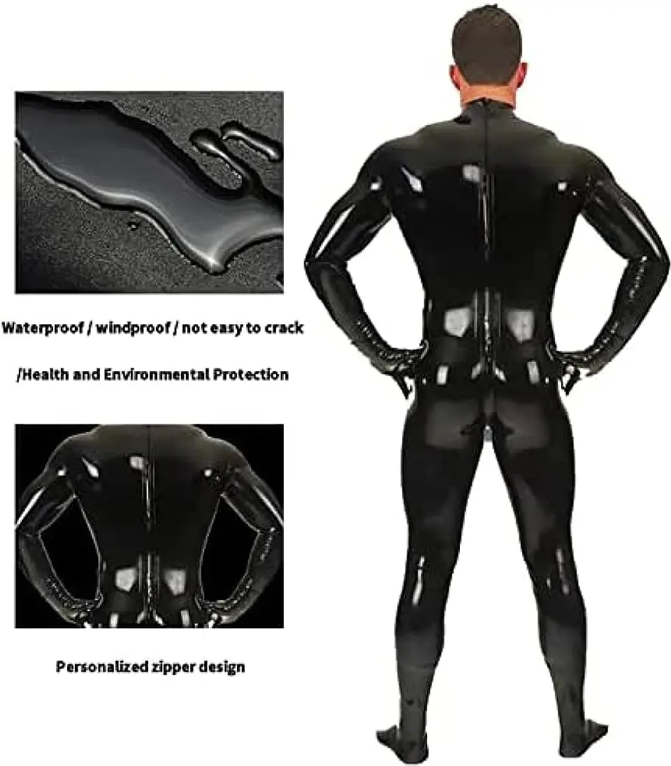 ENTERIZO EN CHAROL LATEX  2