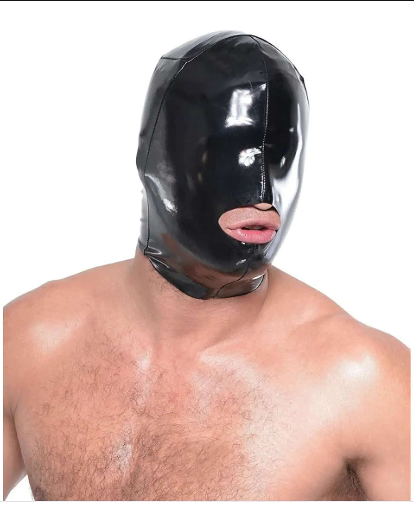 Máscara Ciega Capucha en latex - Fetiche Bdsm 1