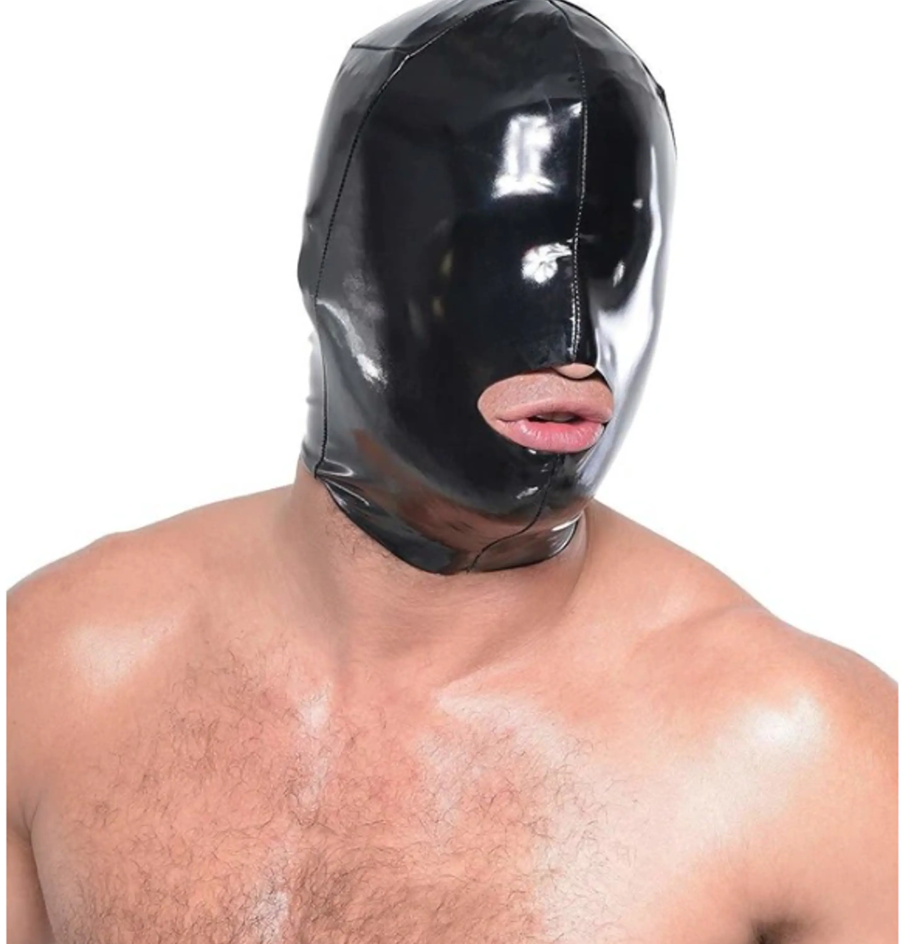 Máscara Ciega Capucha en latex - Fetiche Bdsm 1