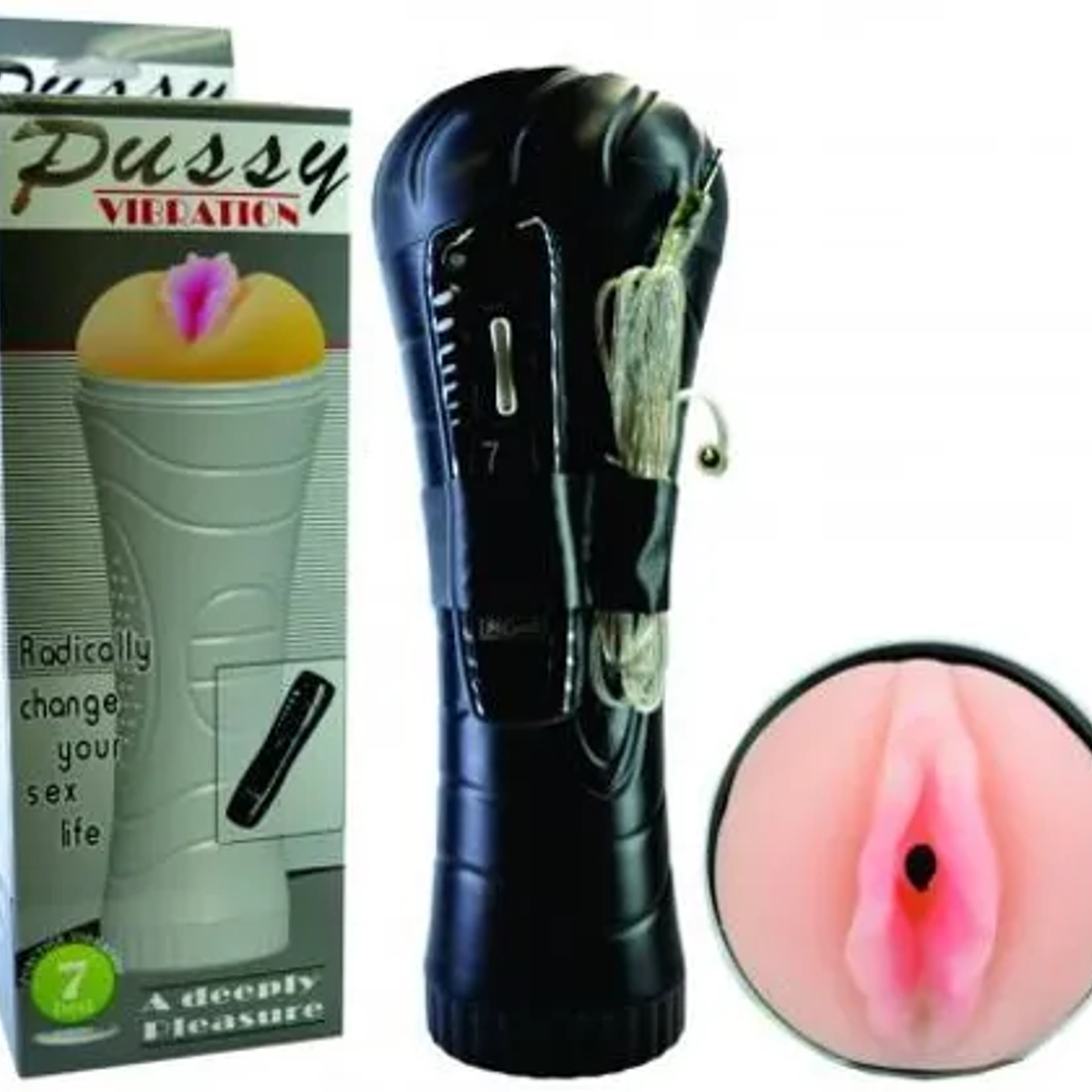 Vagina Linterna vibrador multivelocidades 1