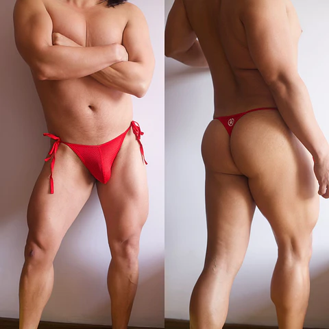 TANGA HILO CON AMARRES - BRONCEADOR 