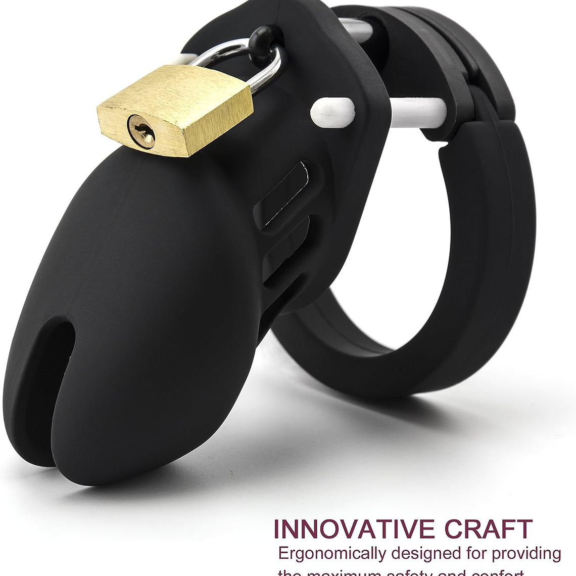  Jaula de silicona para pene de castidad dispositivo de castidad para ejercicio de pene masculino 7