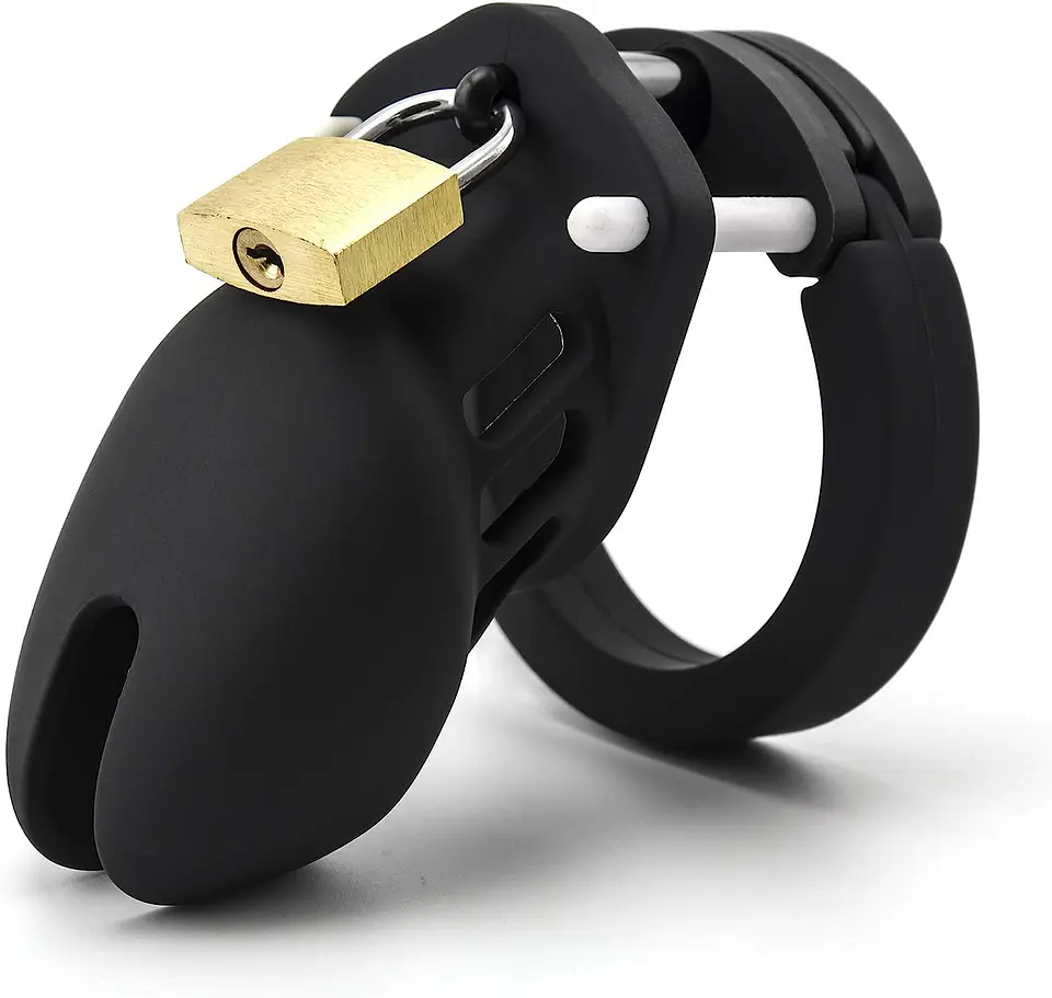  Jaula de silicona para pene de castidad dispositivo de castidad para ejercicio de pene masculino 9