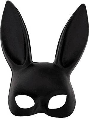 MASCARA DE CONEJO BLACK BUNNY NEGRO