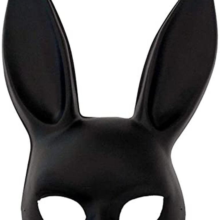 MASCARA DE CONEJO BLACK BUNNY NEGRO 2