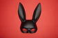 MASCARA DE CONEJO BLACK BUNNY NEGRO - Miniatura 3