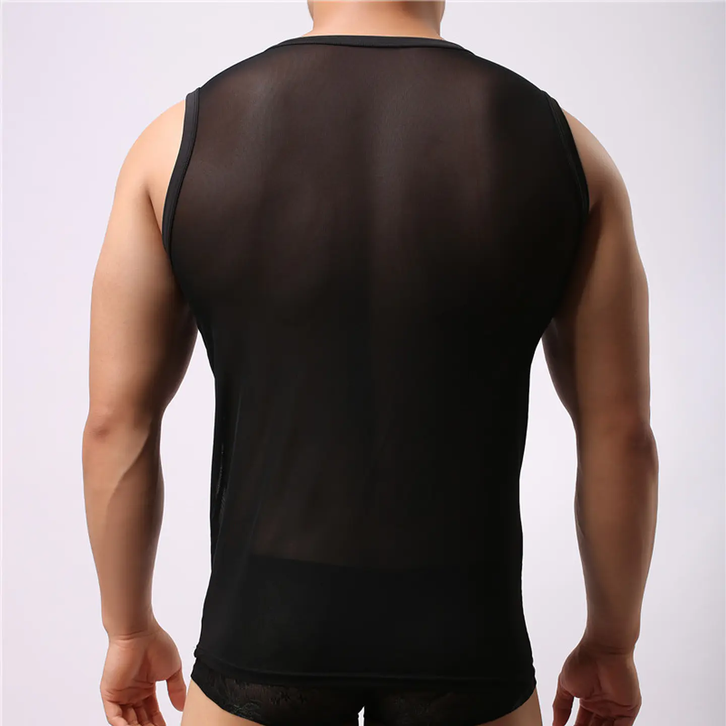 CAMISETA MALLA MALLATEX  NEGRA 3