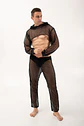 CONJUNTO CROT TOP Y PANTALON EN MALLA TRANSPARENTE PARA HOMBRE - Miniatura 3