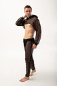 CONJUNTO CROT TOP Y PANTALON EN MALLA TRANSPARENTE PARA HOMBRE - Miniatura 4