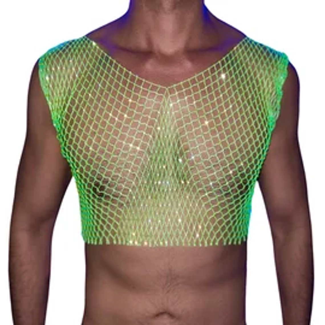 CROT TOP EN MALLA BRILLANTE PARA HOMBRE 4