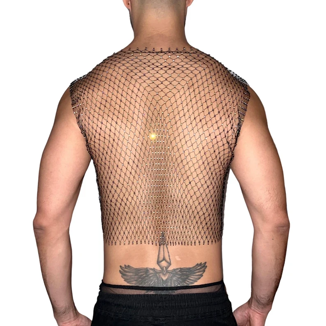 CROT TOP EN MALLA PARA HOMBRE BRILLANTE ALTO 2