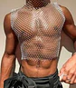 CROT TOP EN MALLA PARA HOMBRE BRILLANTE ALTO - Miniatura 1