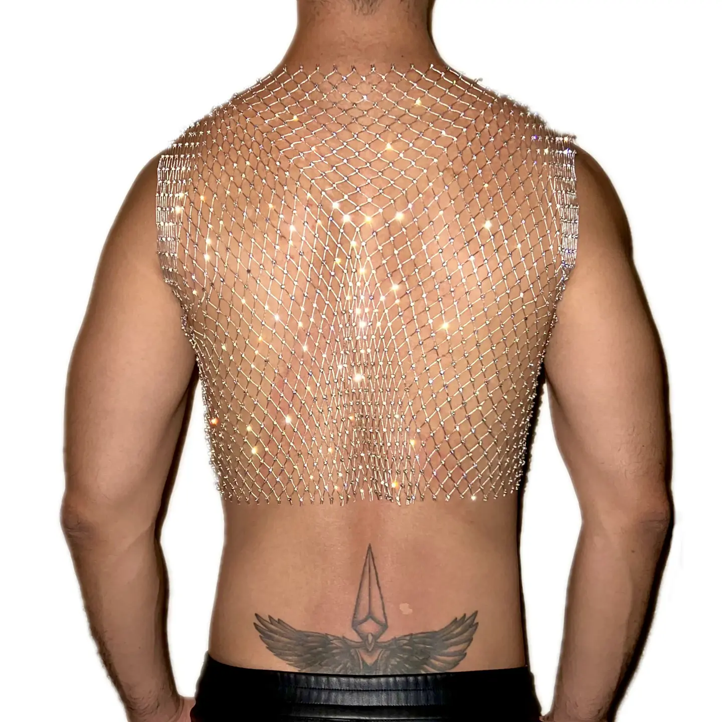CROT TOP EN MALLA PARA HOMBRE BRILLANTE ALTO 6