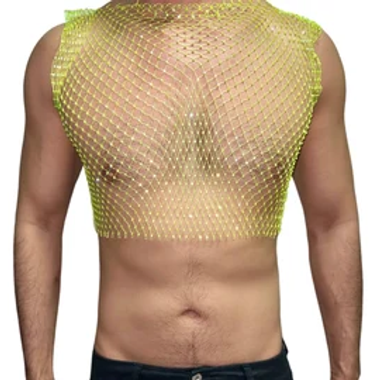 CROT TOP EN MALLA PARA HOMBRE BRILLANTE ALTO 7