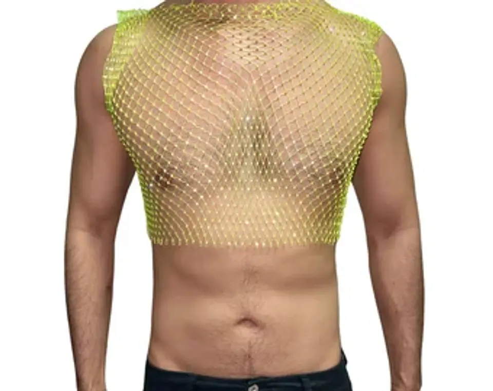 CROT TOP EN MALLA PARA HOMBRE BRILLANTE ALTO 7
