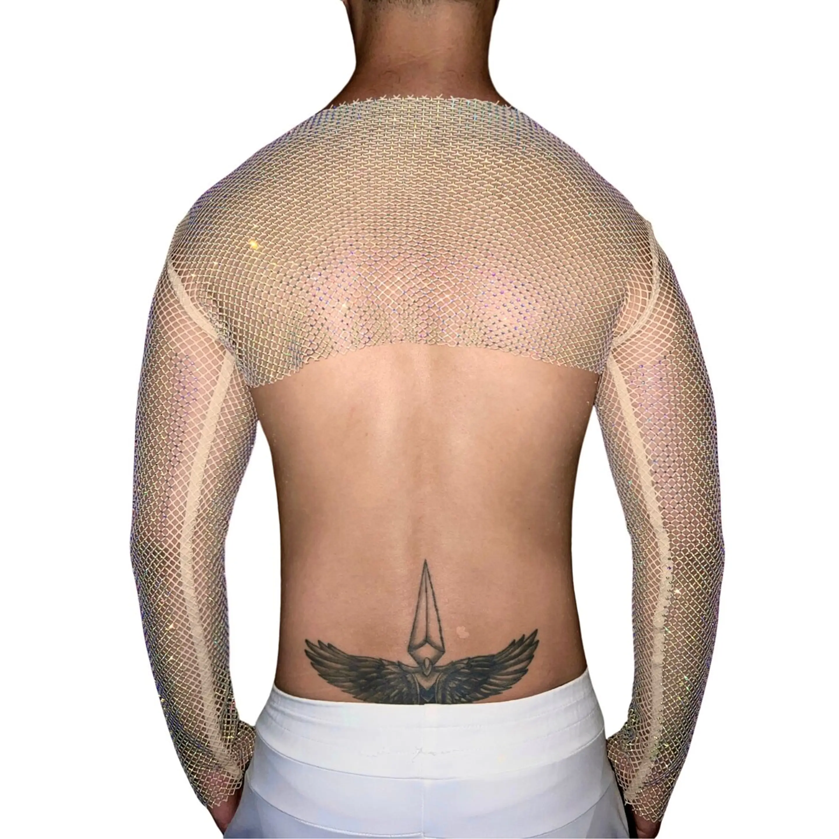 CROT TOP EN MALLA DIAMANTE PARA HOMBRE 2