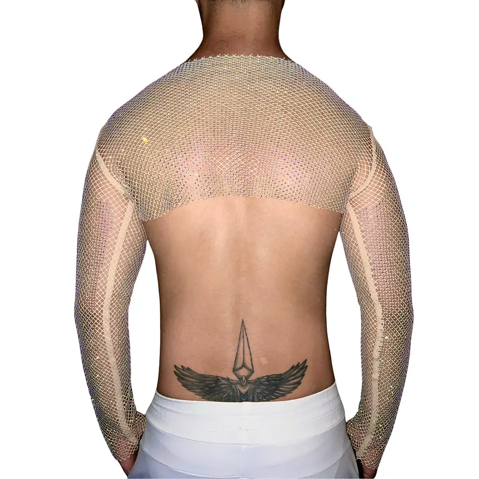 CROT TOP EN MALLA DIAMANTE PARA HOMBRE 2