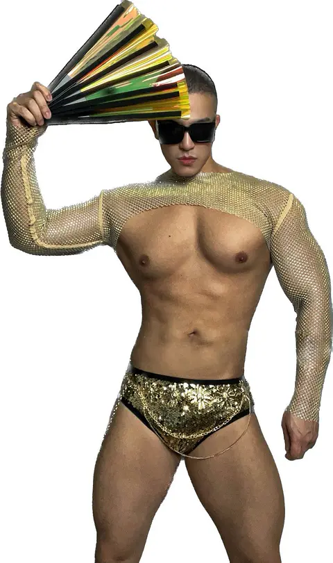 CROT TOP EN MALLA DIAMANTE PARA HOMBRE