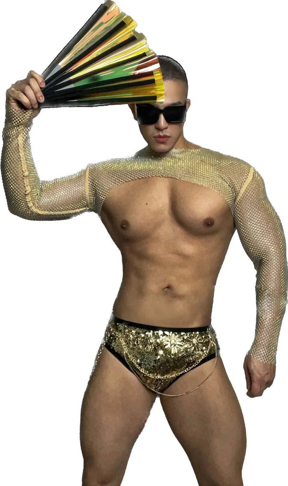 CROT TOP EN MALLA DIAMANTE PARA HOMBRE 1