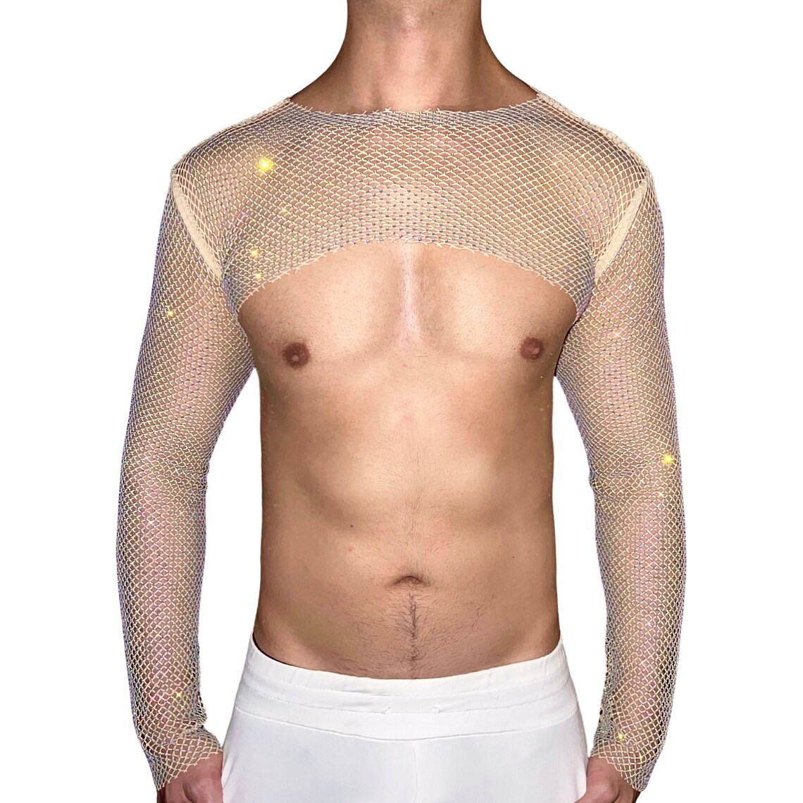 CROT TOP EN MALLA DIAMANTE PARA HOMBRE 5