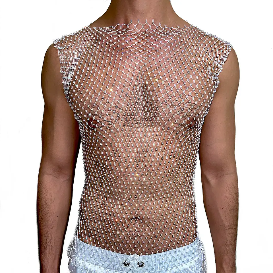 CAMISETA MALLA DIAMANTE  2 MANGA CORTA  1