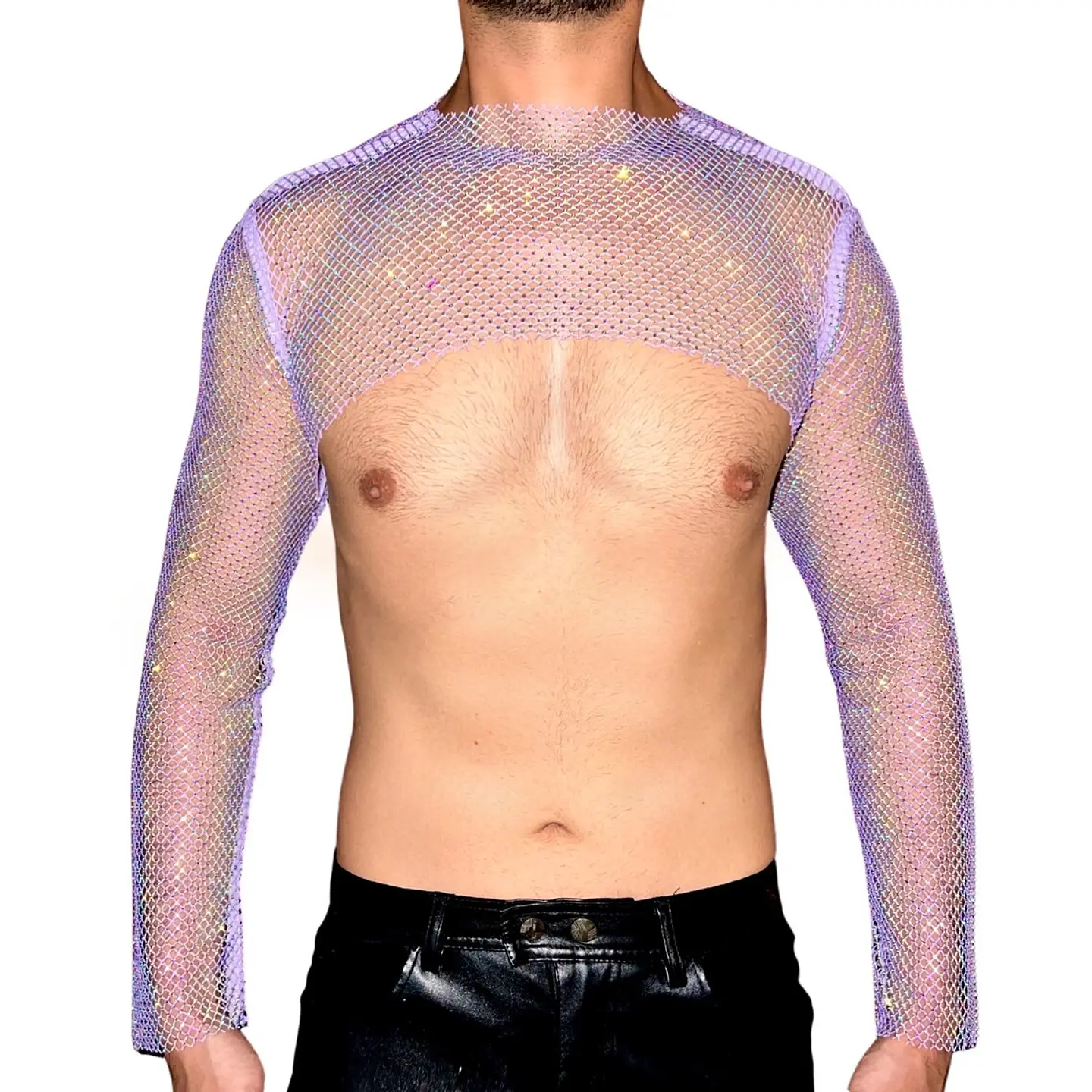 CROT TOP EN MALLA DIAMANTE PARA HOMBRE 9
