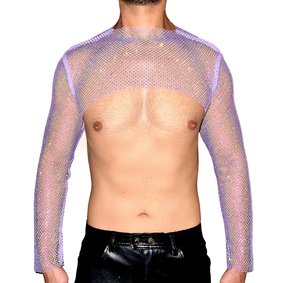 CROT TOP EN MALLA DIAMANTE PARA HOMBRE 9