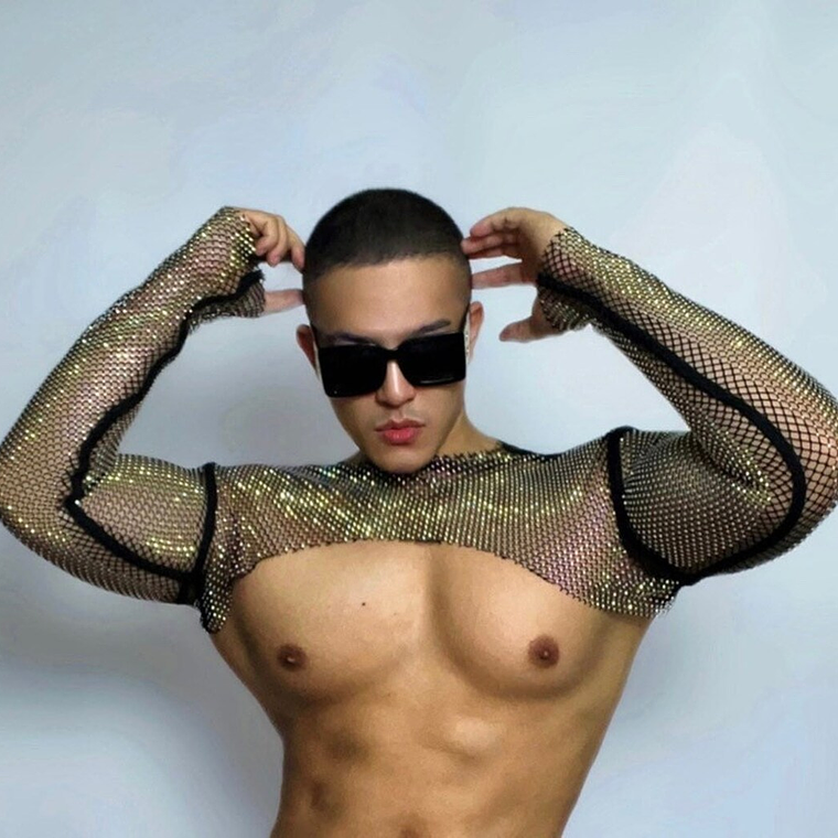 CROT TOP EN MALLA DIAMANTE PARA HOMBRE 10