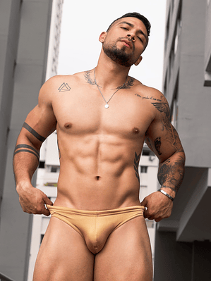 BANADOR BIKINI ADAMAS OCHER