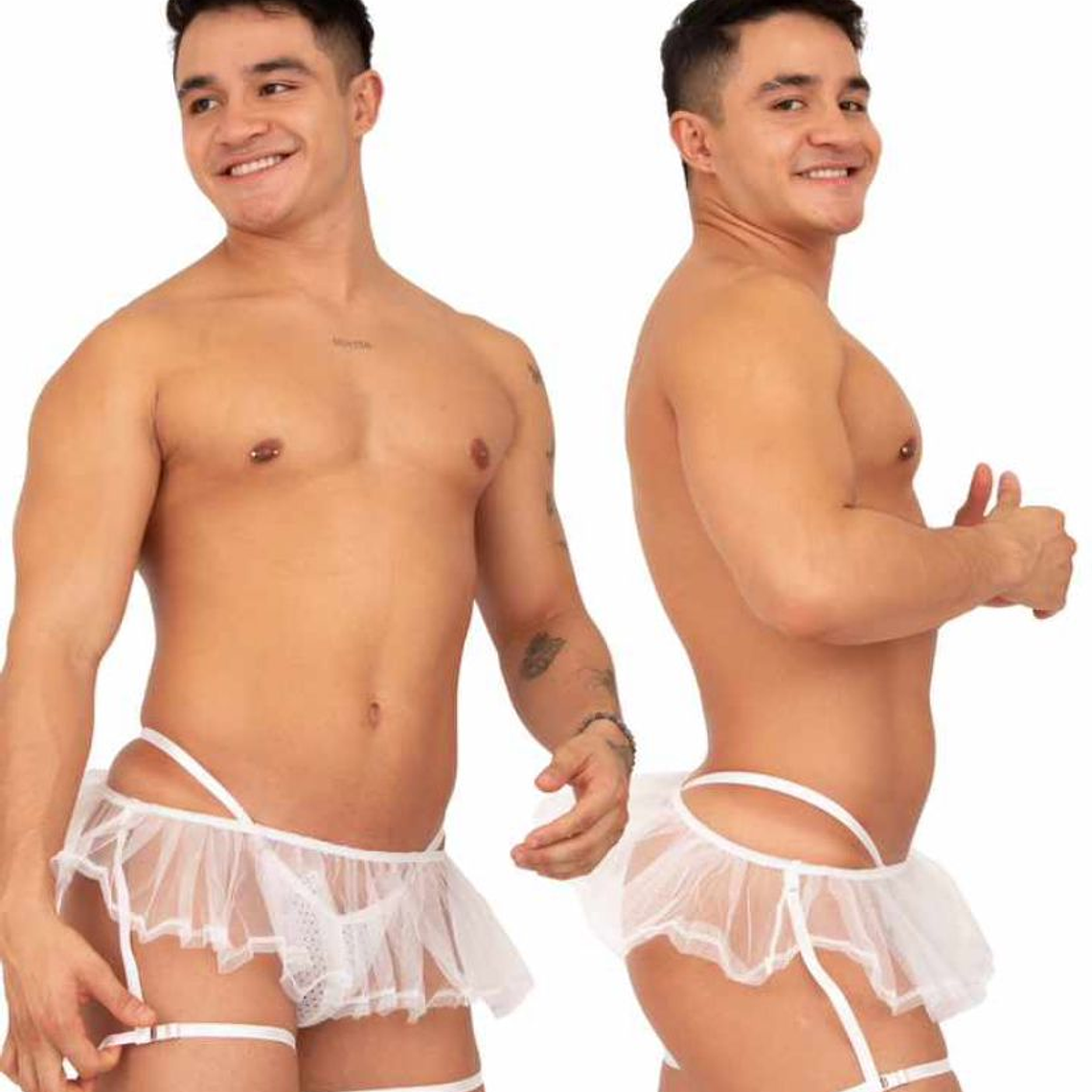 LENCERIA LIGUERO TUTTU  PARA HOMBRE EN MALLA  2