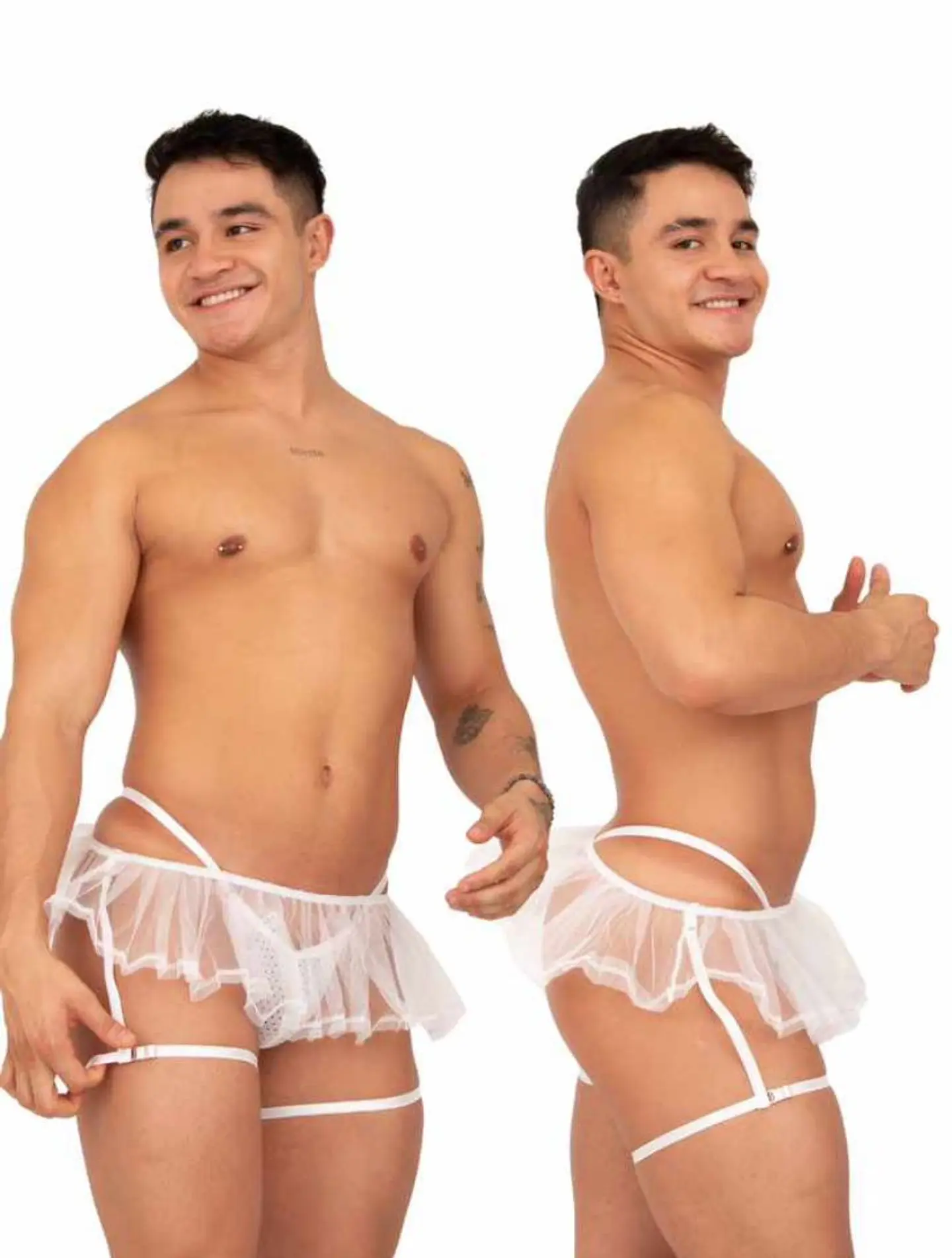 LENCERIA LIGUERO TUTTU  PARA HOMBRE EN MALLA  2