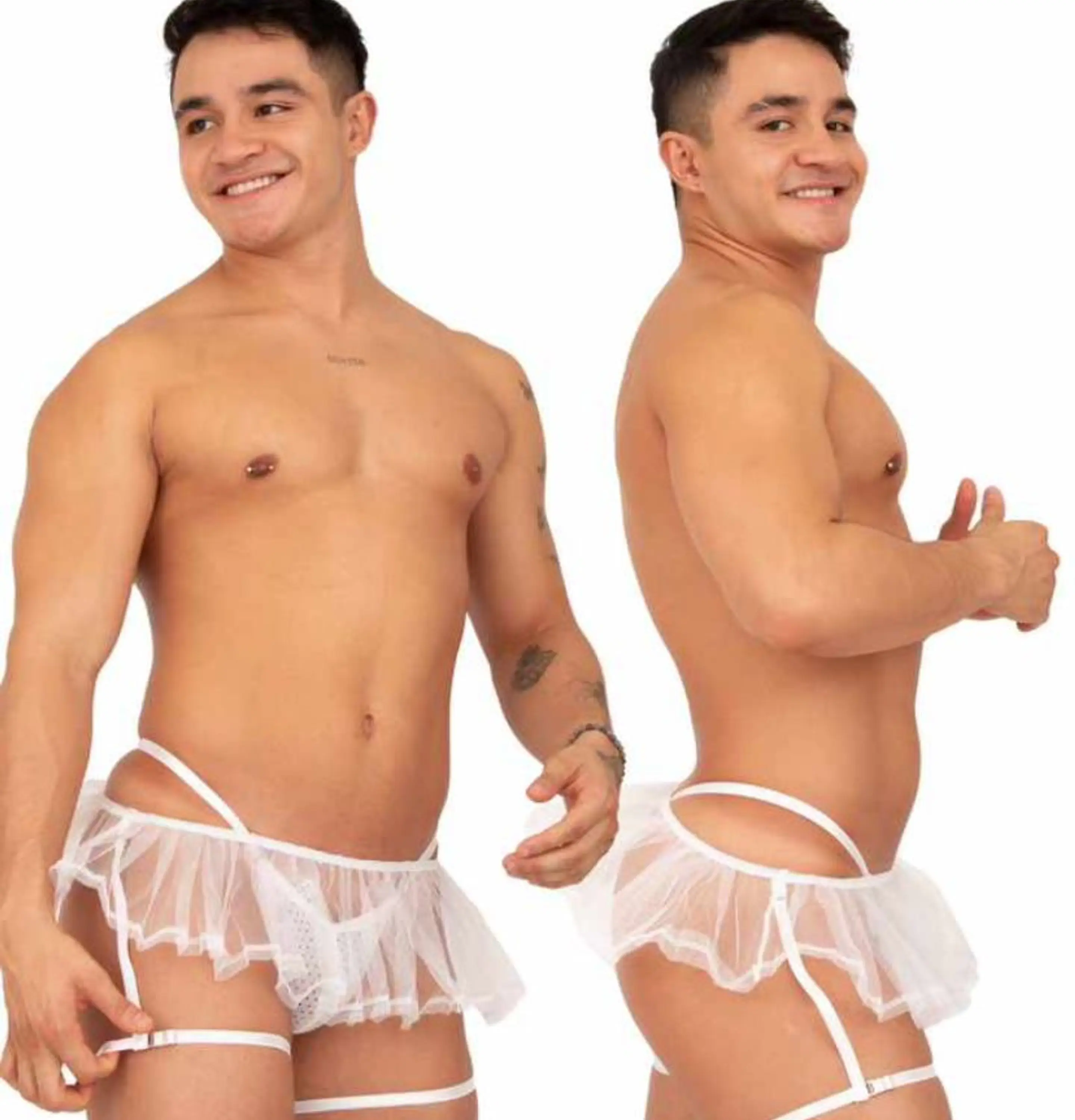 LENCERIA LIGUERO TUTTU  PARA HOMBRE EN MALLA  2