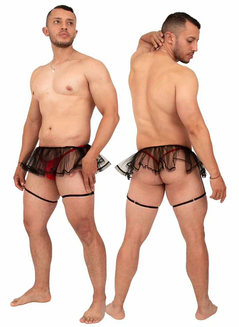 LENCERIA LIGUERO TUTTU  PARA HOMBRE EN MALLA 