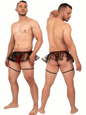 LENCERIA LIGUERO TUTTU  PARA HOMBRE EN MALLA 