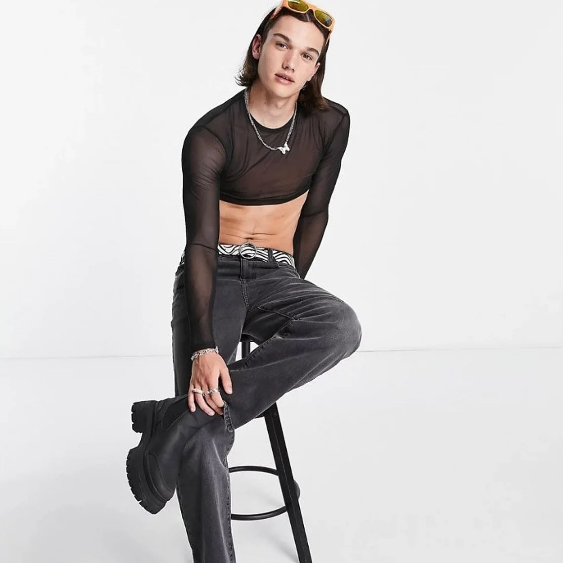 CROT TOP EN MALLA MANGA LARGA 3