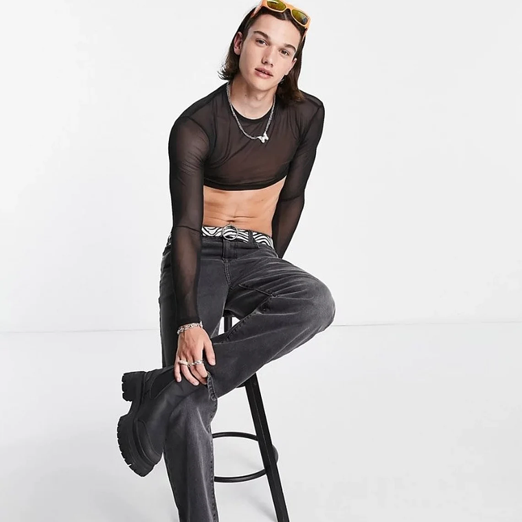 CROT TOP EN MALLA MANGA LARGA 3