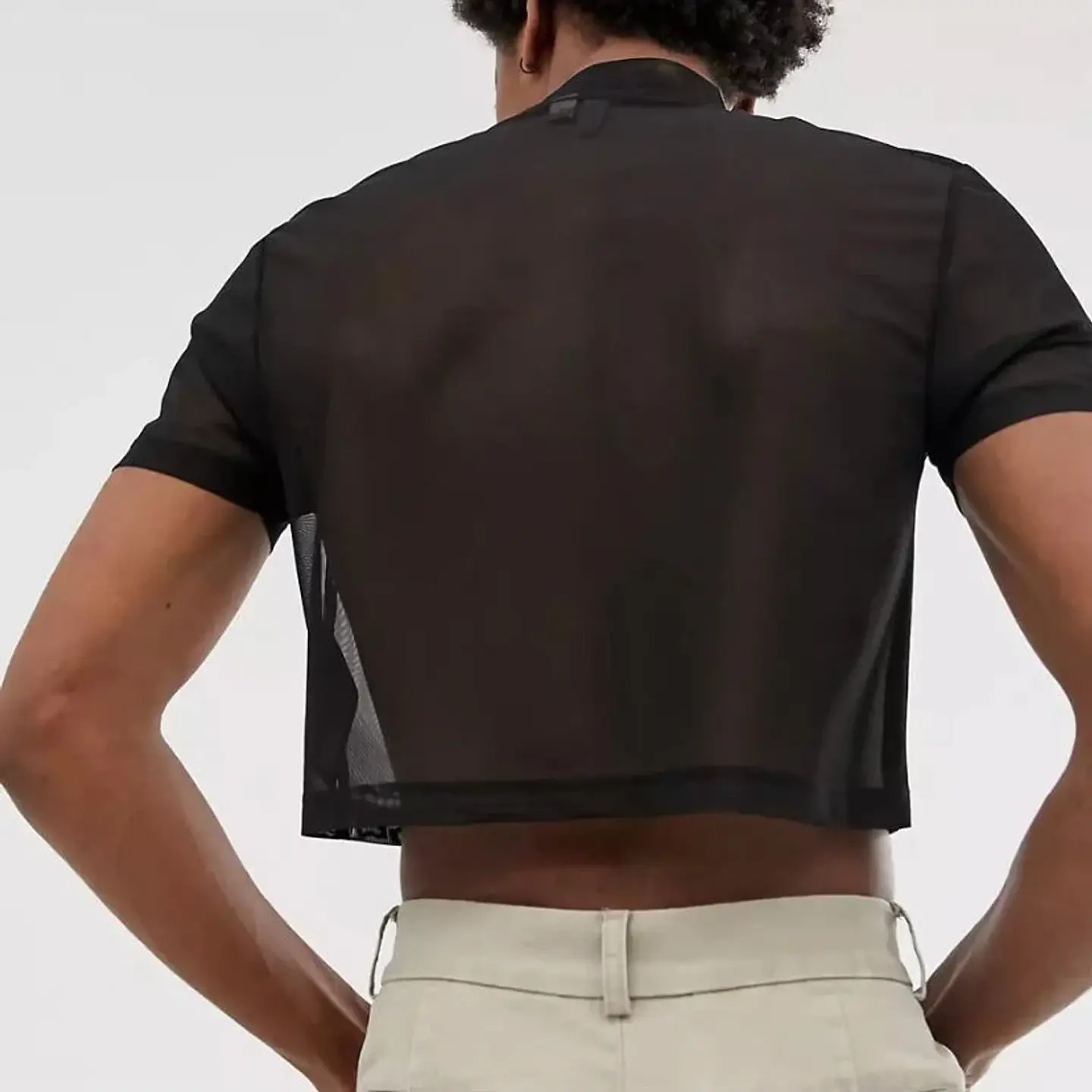 CROT TOP EN MALLA PARA HOMBRE MANGA CORTA 2