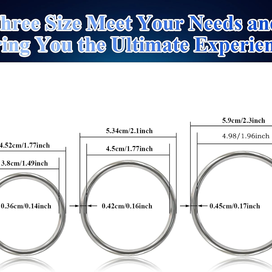 ANILLOS EN ACERO PARA EL PENE  2