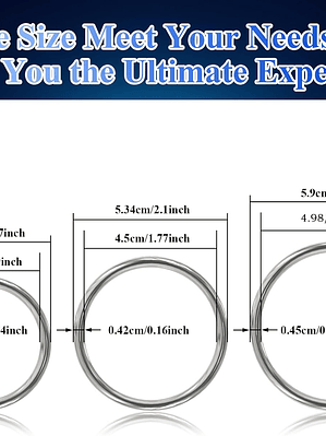 ANILLOS EN ACERO PARA EL PENE 