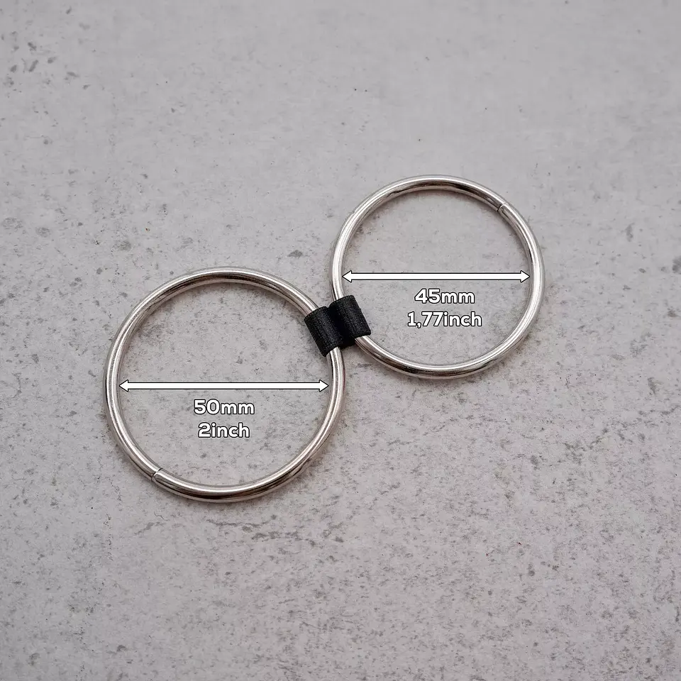Sistema de tres anillos para pene de acero inoxidable con triple anillo para pene y bola para hombre 2