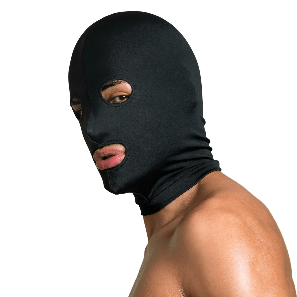 Mascara de Spandex BDSM con Apertura de Ojos y Boca 1