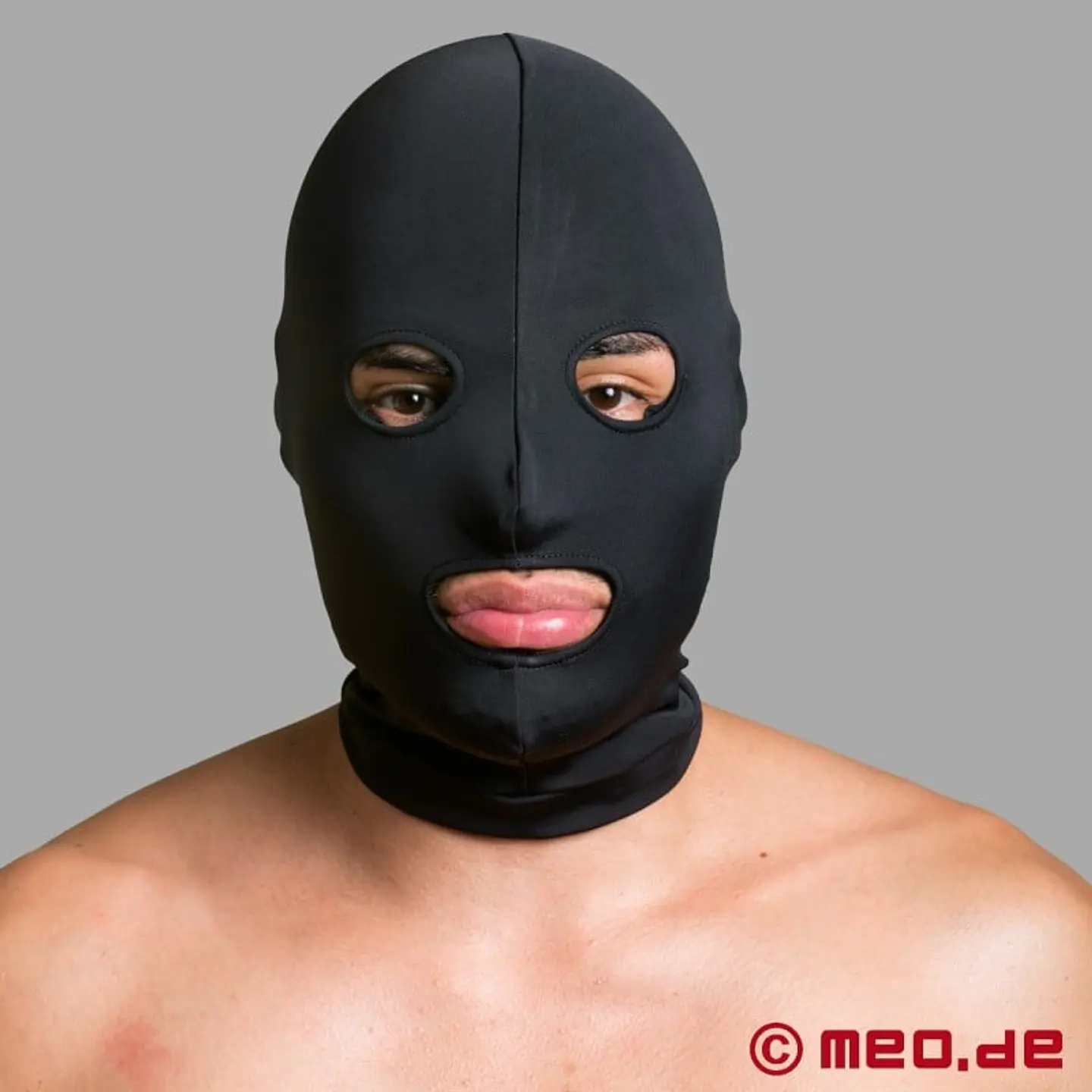 Mascara de Spandex BDSM con Apertura de Ojos y Boca 2