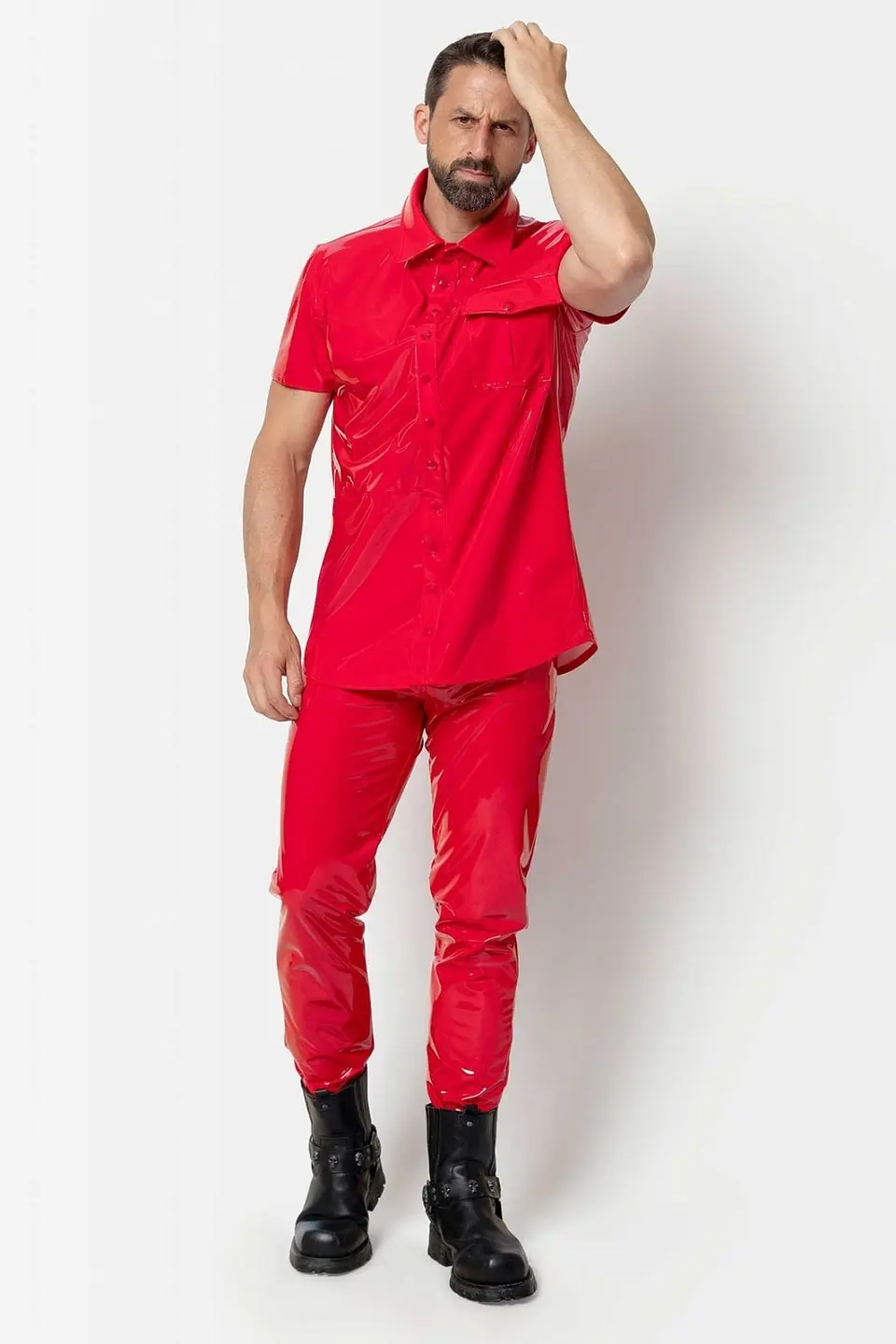 CAMISA BOTON EN SHAROL LATEX  1