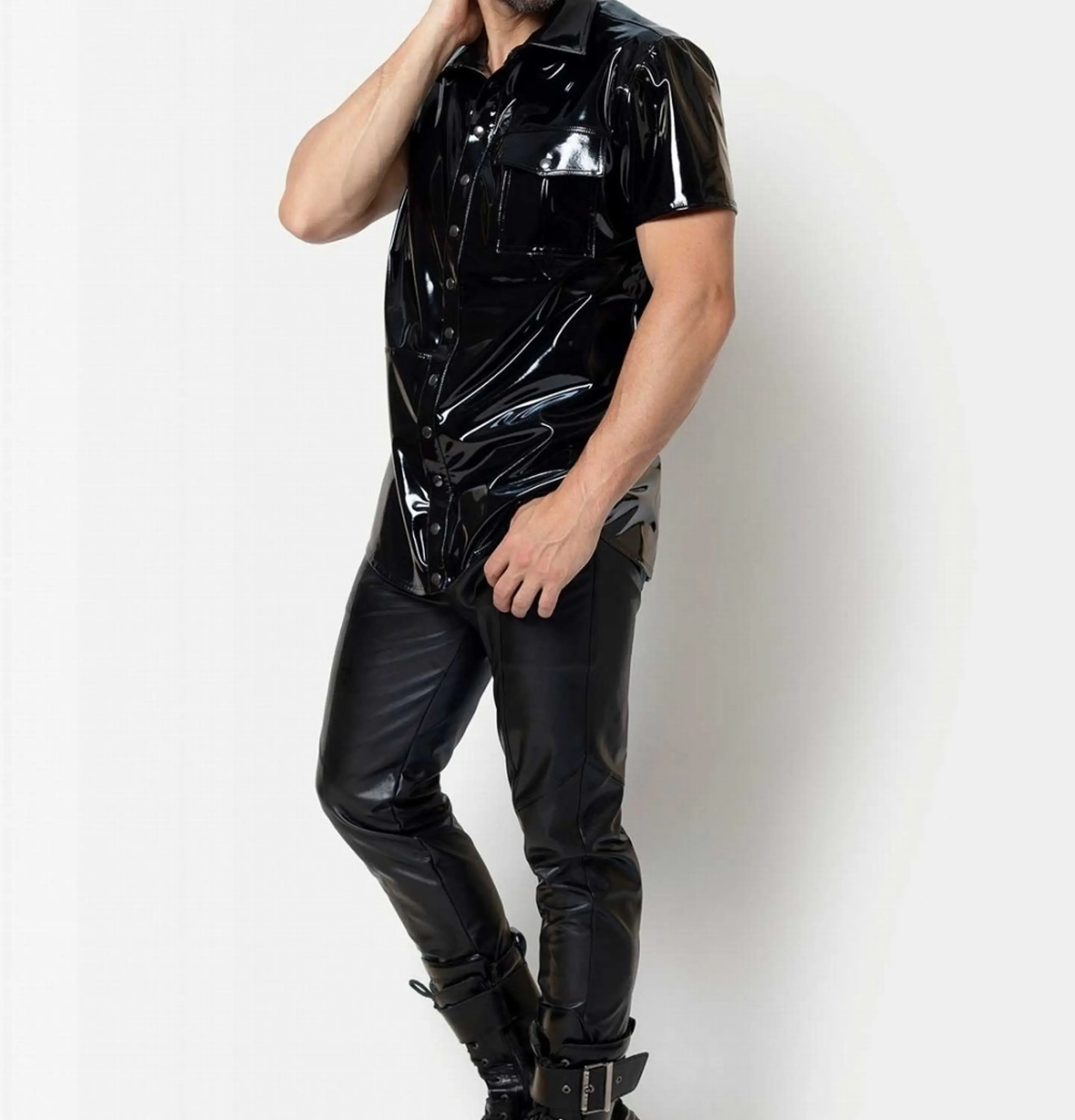 CAMISA BOTON EN SHAROL LATEX  4