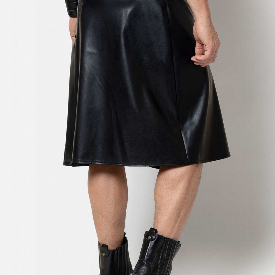  falda escocesa kilt cuero sintético 2