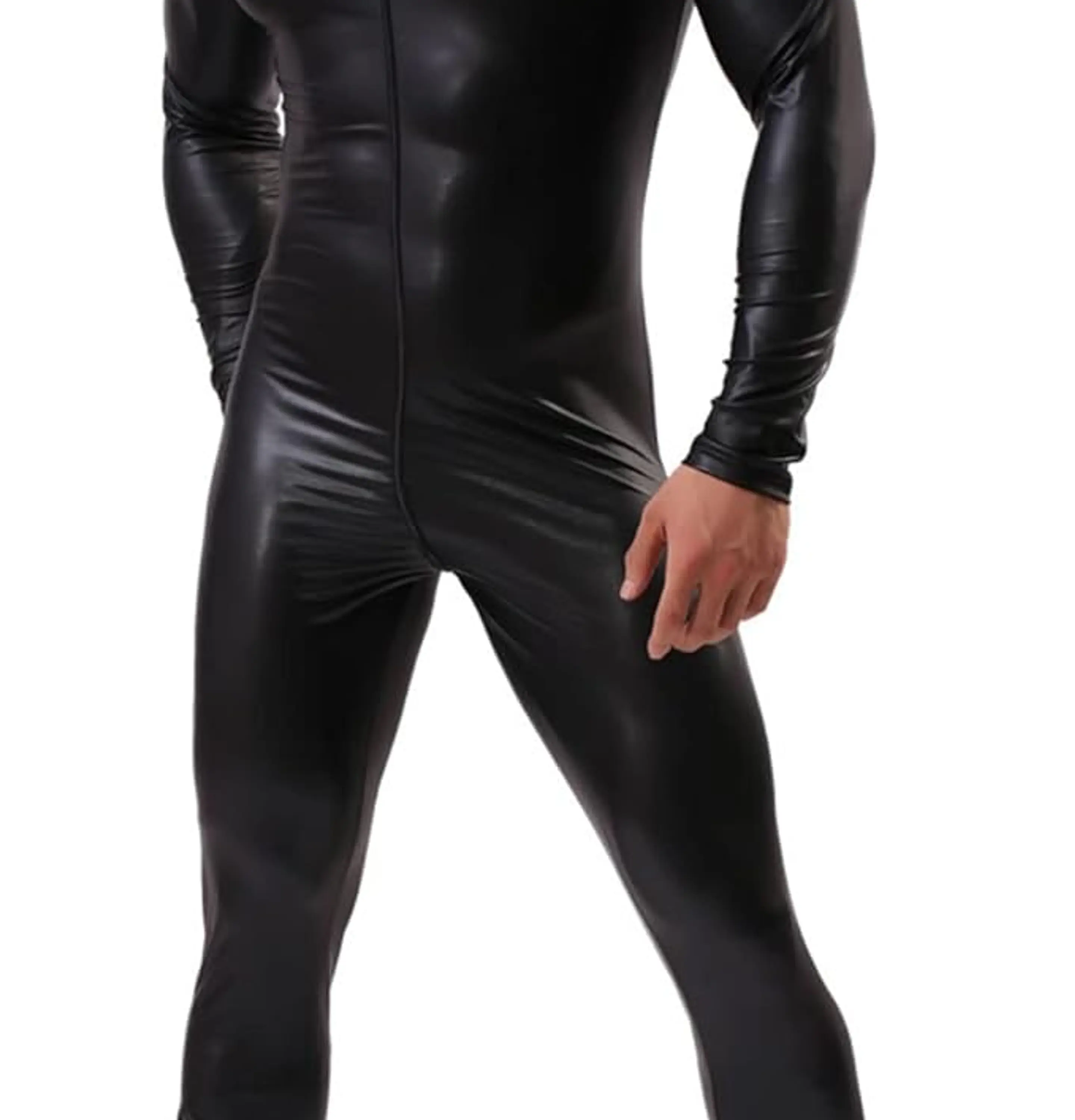 CATSUIT OVEROL PARA HOMBRE EN CUERO SINTETICO 1