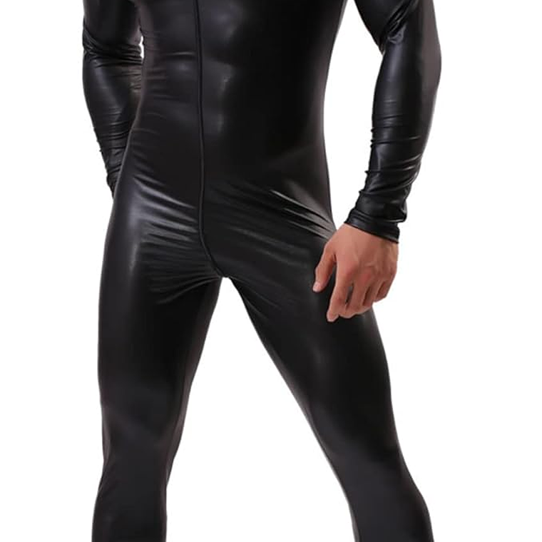 CATSUIT OVEROL PARA HOMBRE EN CUERO SINTETICO 1