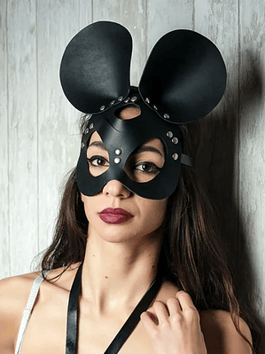 MASCARA RATON EN CUERO SINTETICO UNISEX