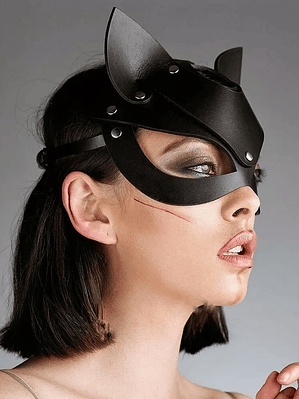 MASCARA ANTIFAZ GATO EN CUERO SINTETICO
